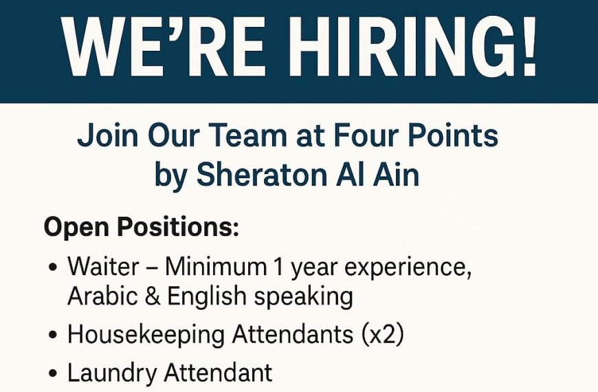 Four Points by Sheraton Al Ain jobs